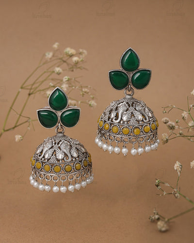 Mayuksh Jhumki Earrings