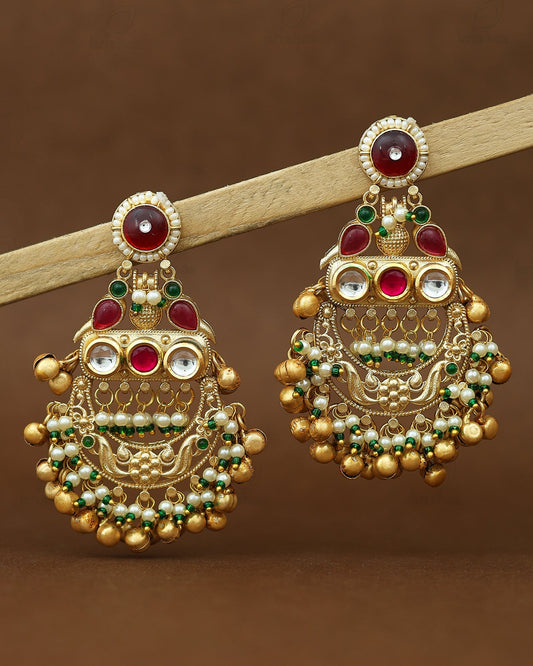 Kiyana Premium Golden Danglers