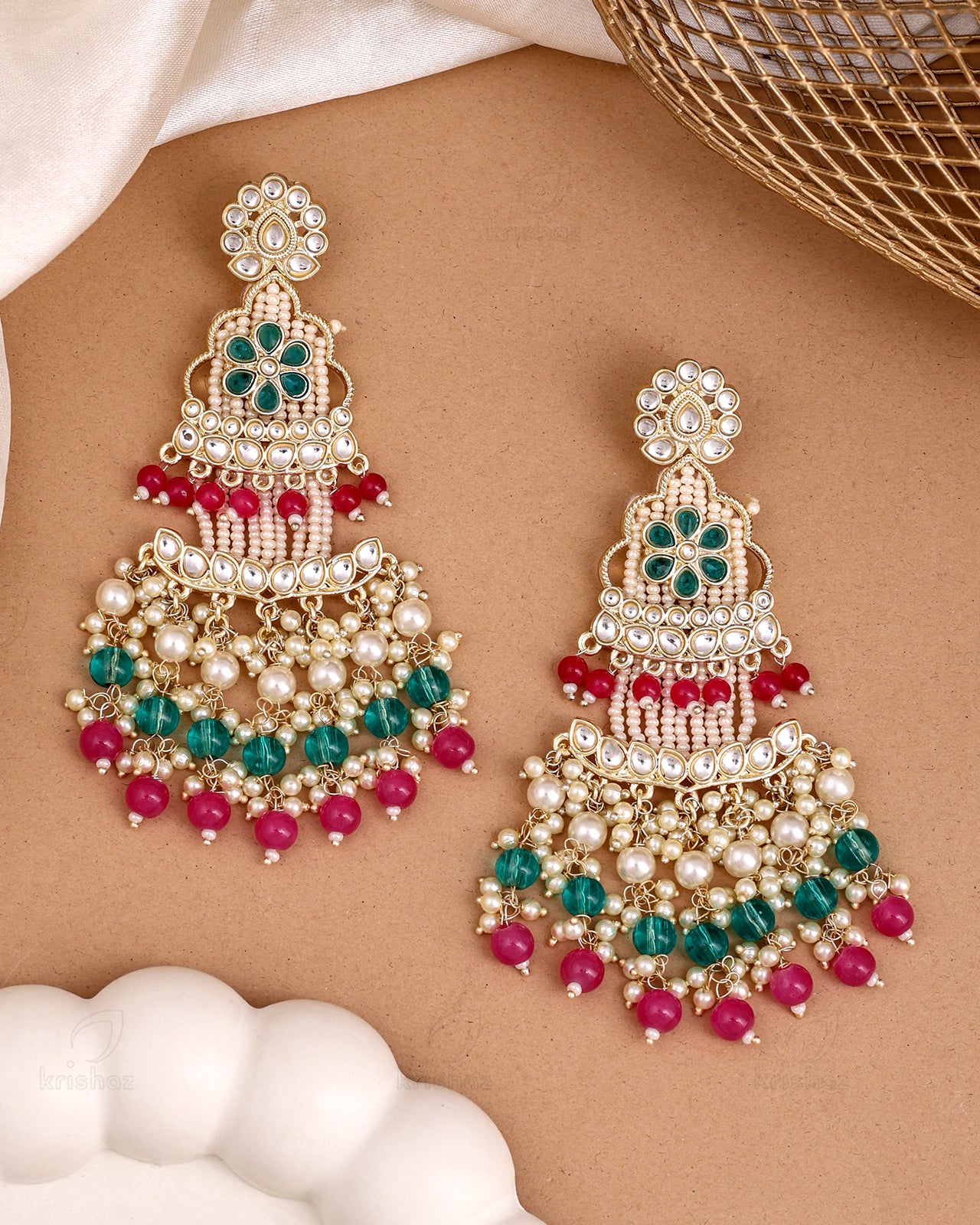 Aaradhya Kundan Danglers-M