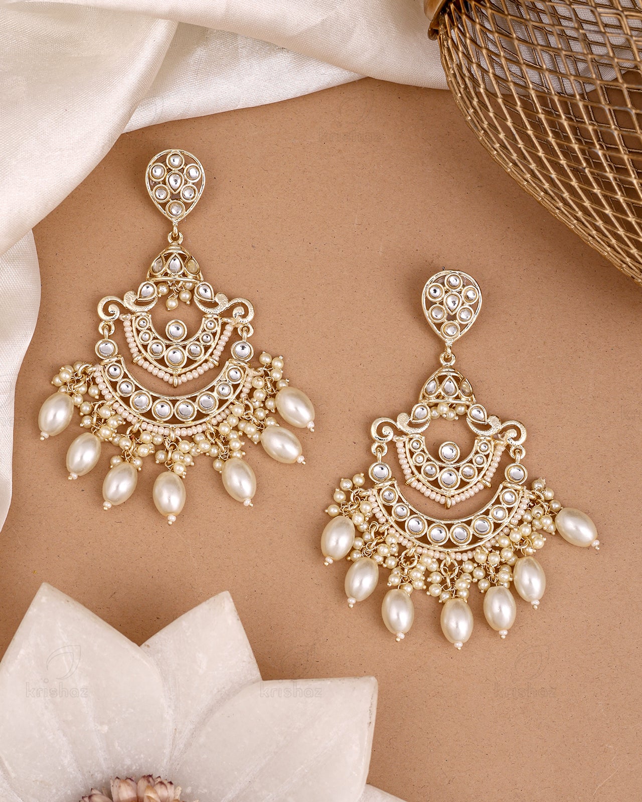 Diya Kundan Danglers-M