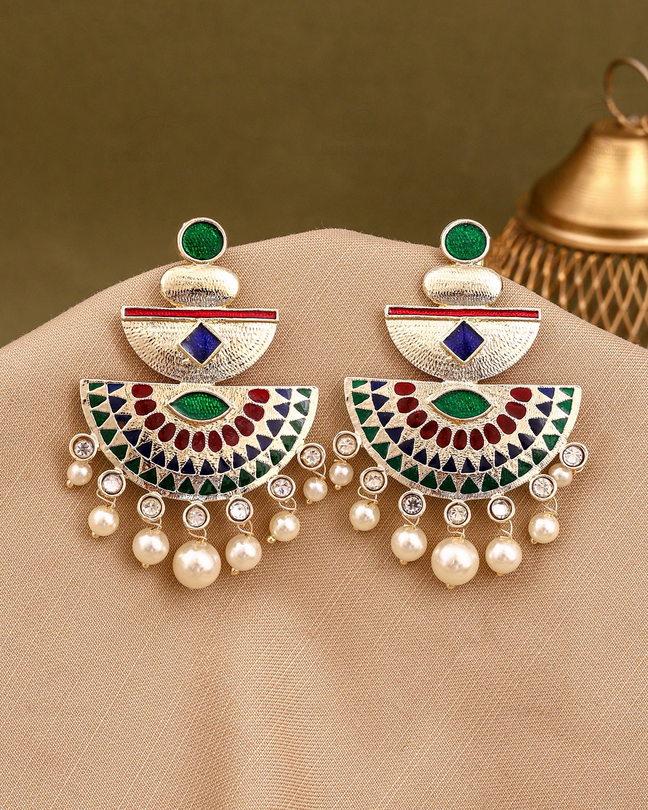 Shimpy Kundan Danglers-M