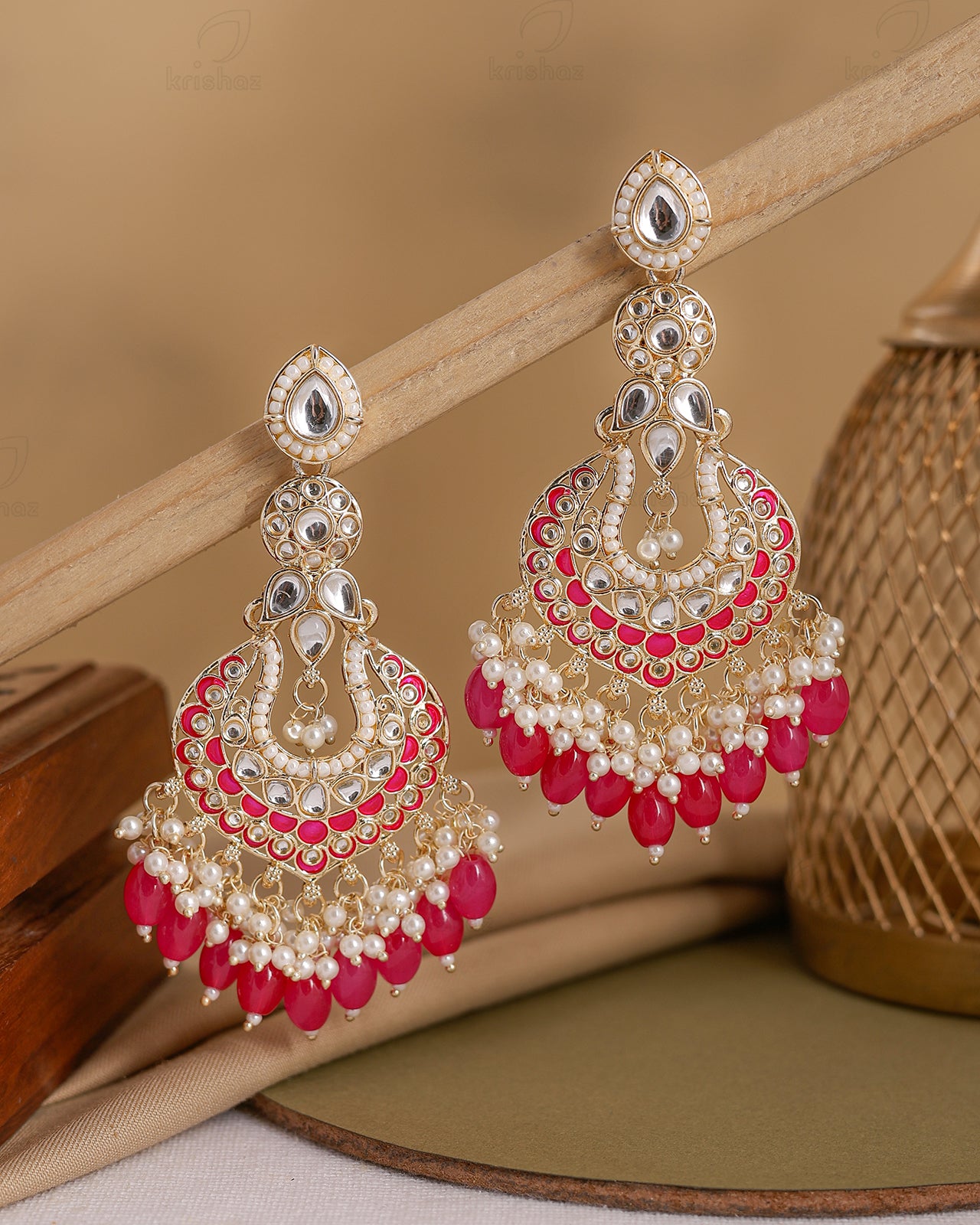 Prapti Kundan Danglers-M