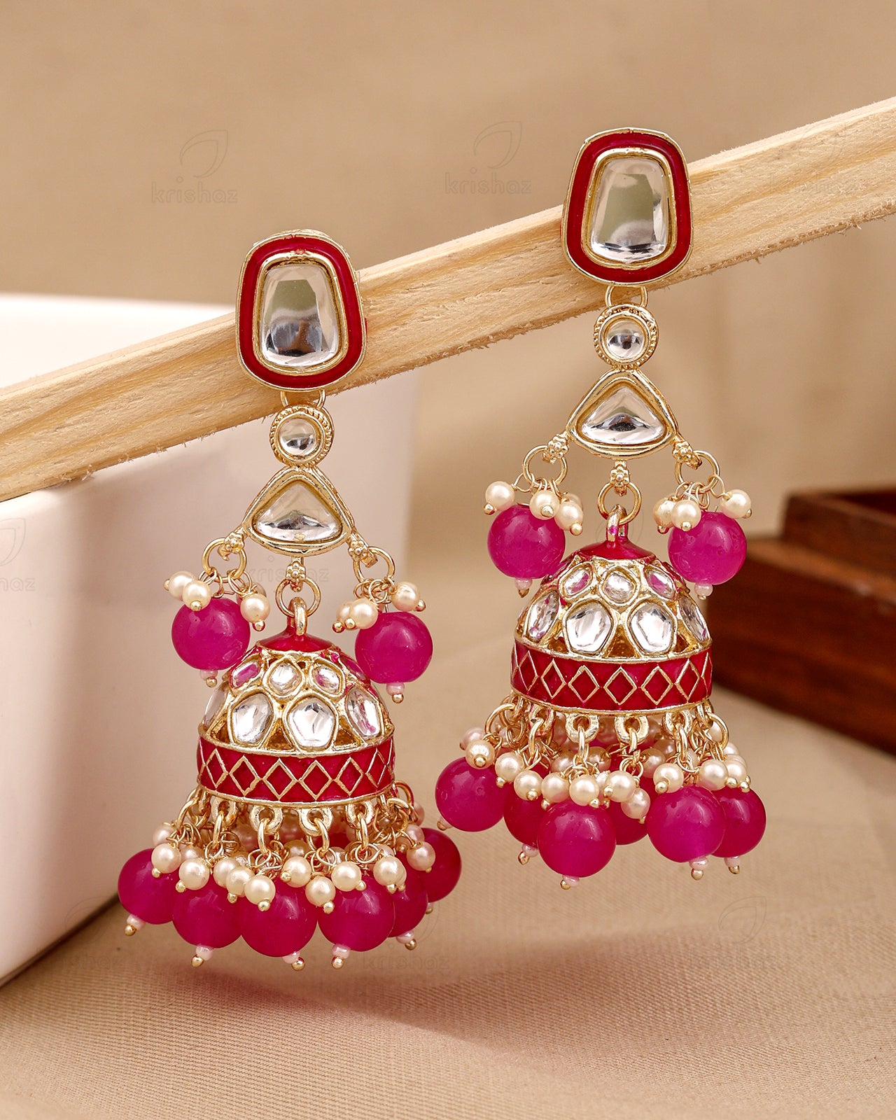 Kanishka Kundan Jhumki-M