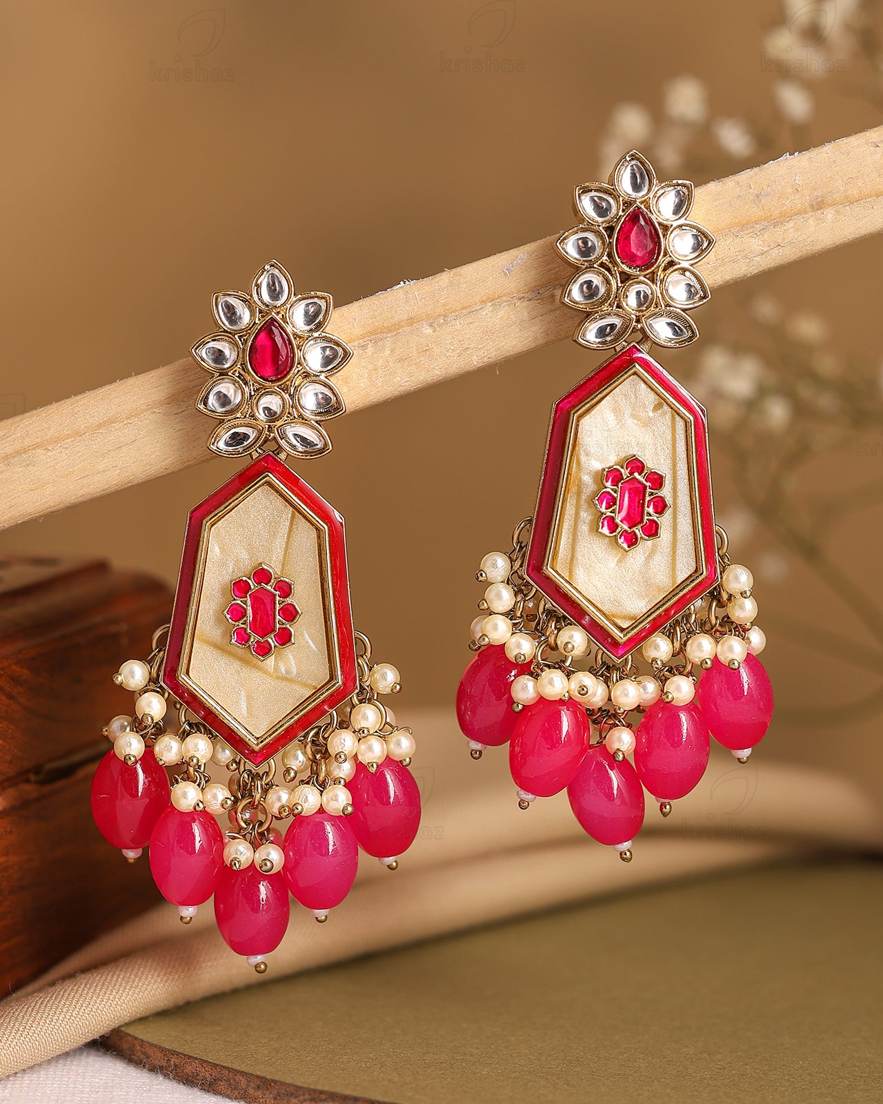 Ahana Kundan Danglers-M