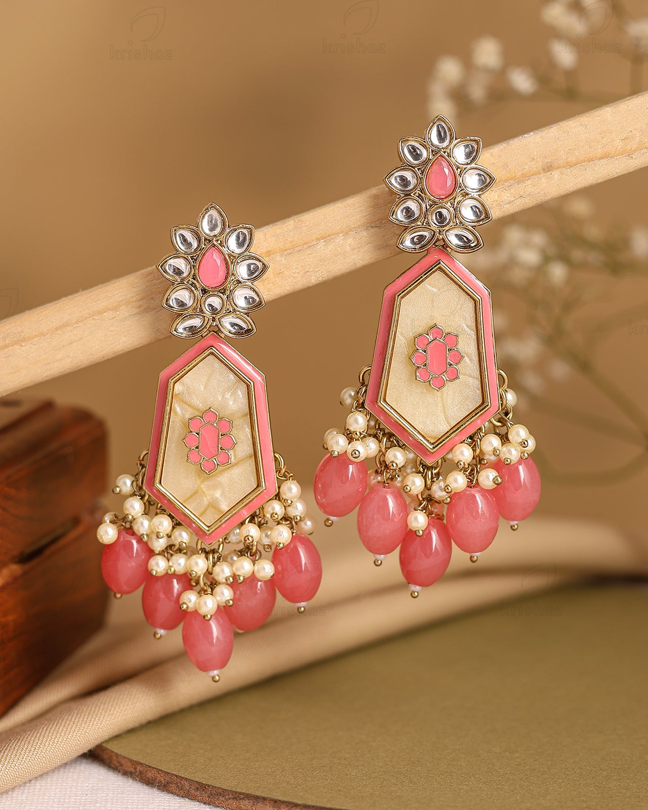 Ahana Kundan Danglers-M