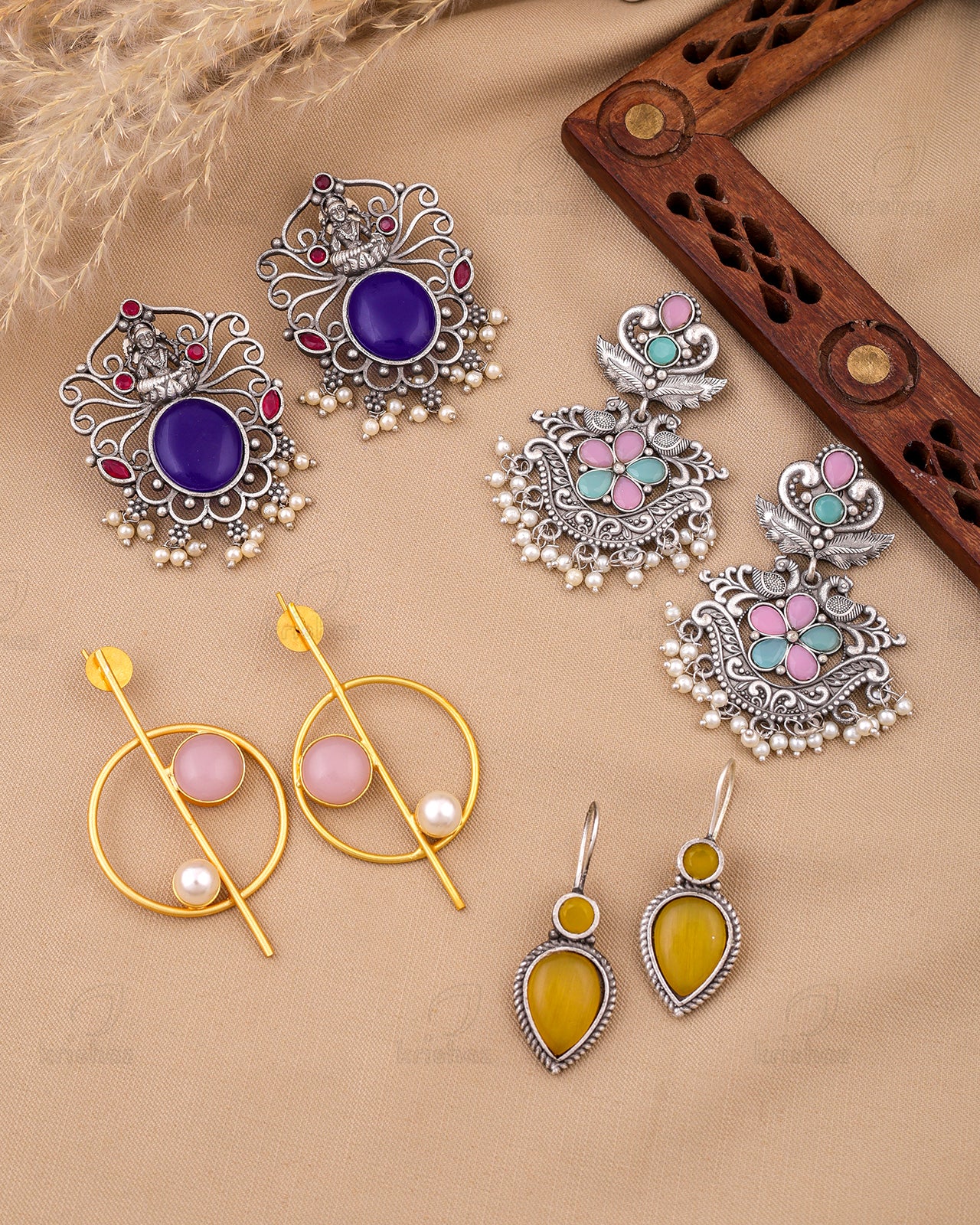 Sahil Combo Earring Set - wxo