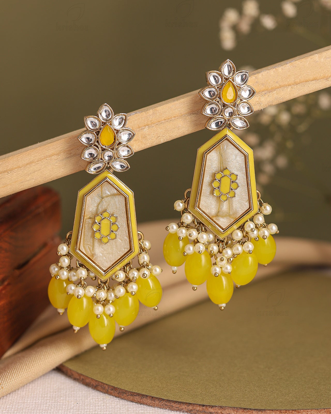 Ahana Kundan Danglers-M