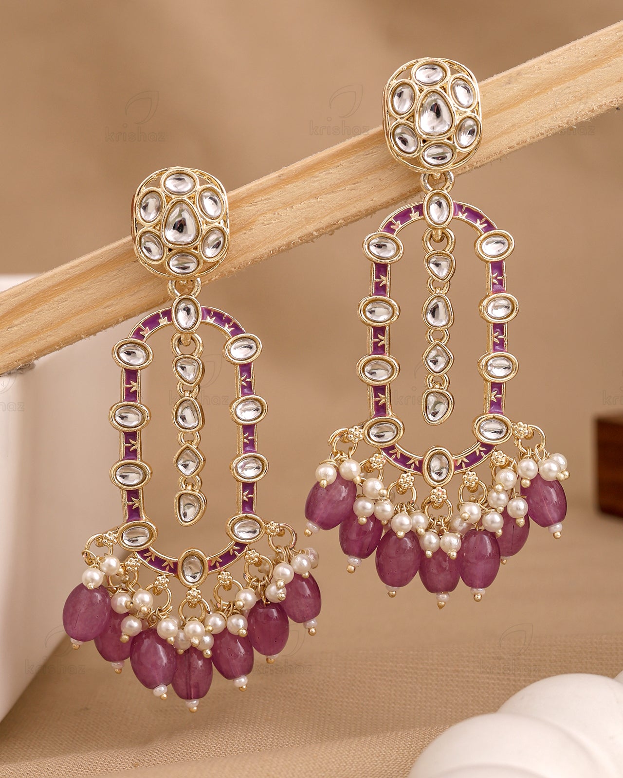 Ishya Kundan Danglers-M