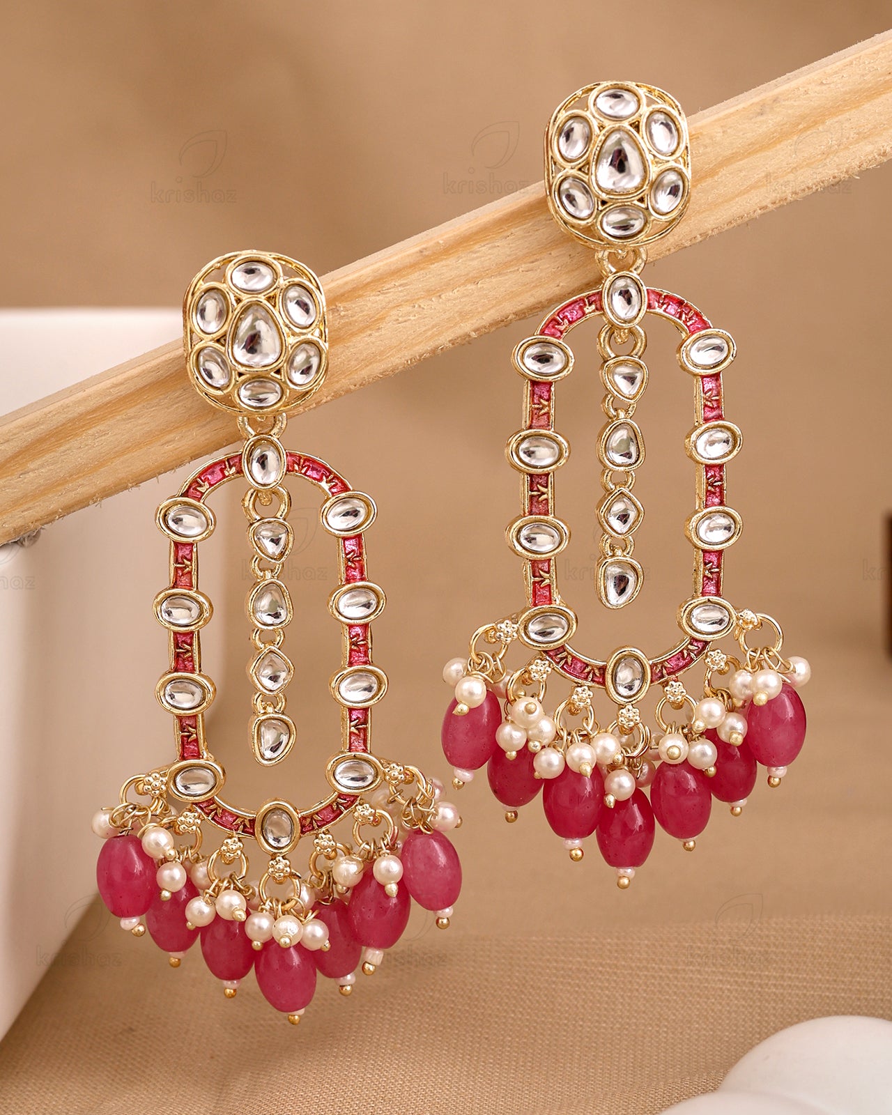 Ishya Kundan Danglers-M