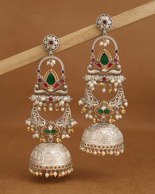 Shravanthi Long Jhumka Earrings