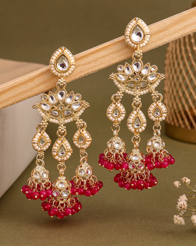 Oshika Kundan Danglers-M