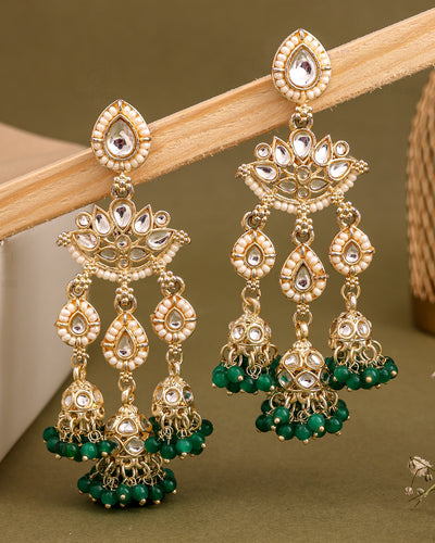 Oshika Kundan Danglers-M