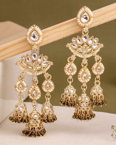 Oshika Kundan Danglers-M