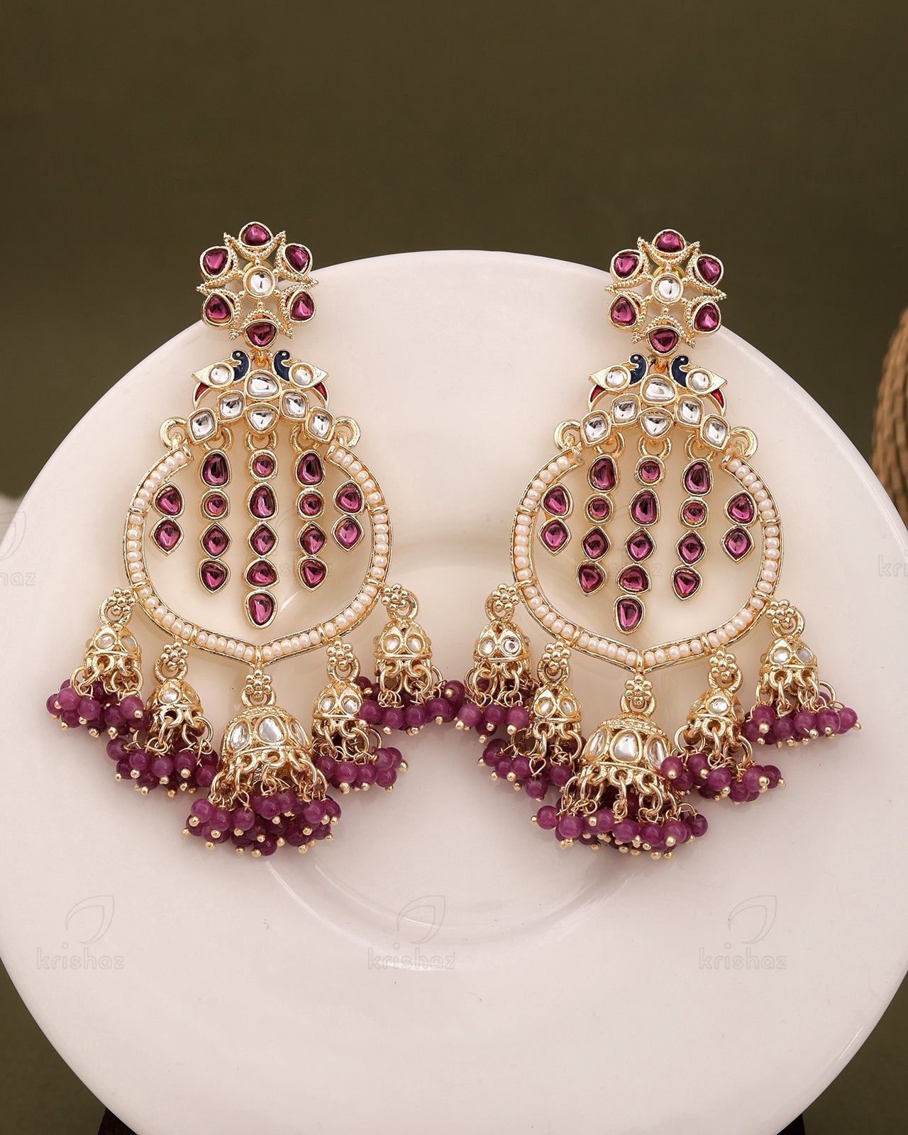 Pakhi Kundan Dangler Earrings