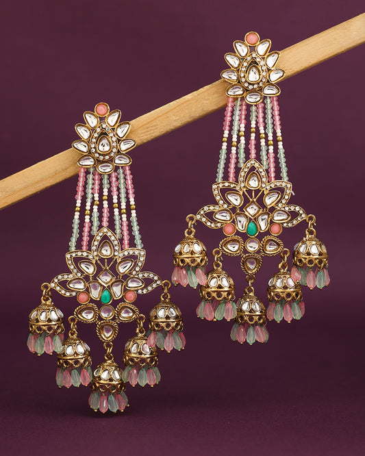 Kashmala Pakistani Kundan Danglers