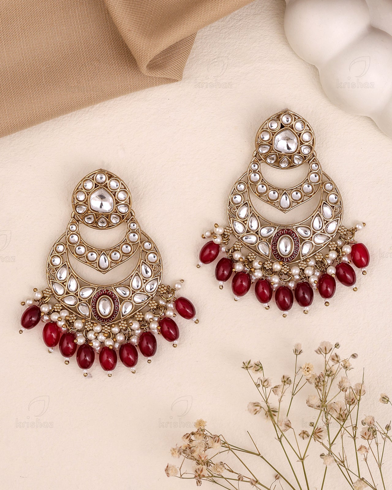 Ruhani Kundan Danglers-M