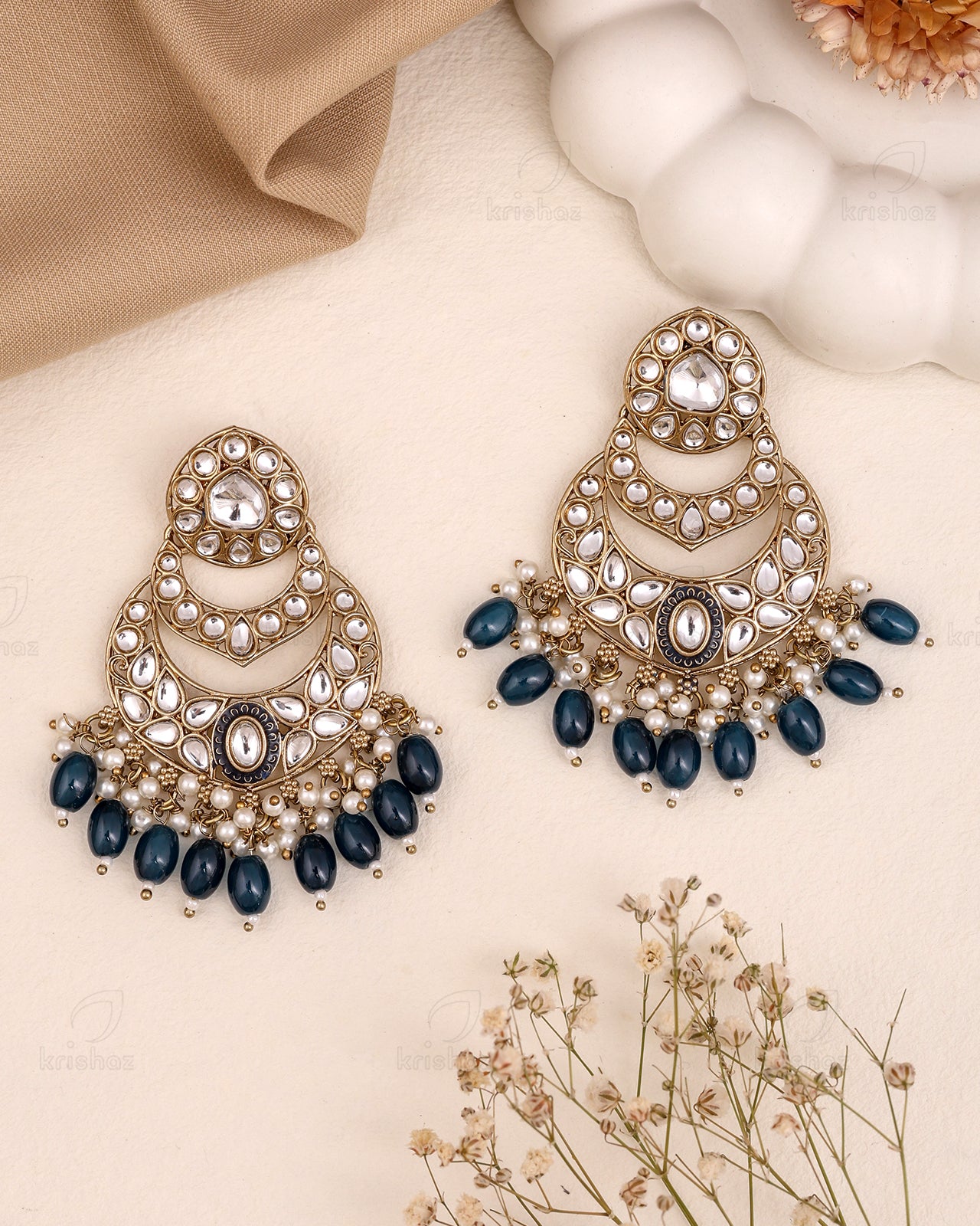 Ruhani Kundan Danglers-M