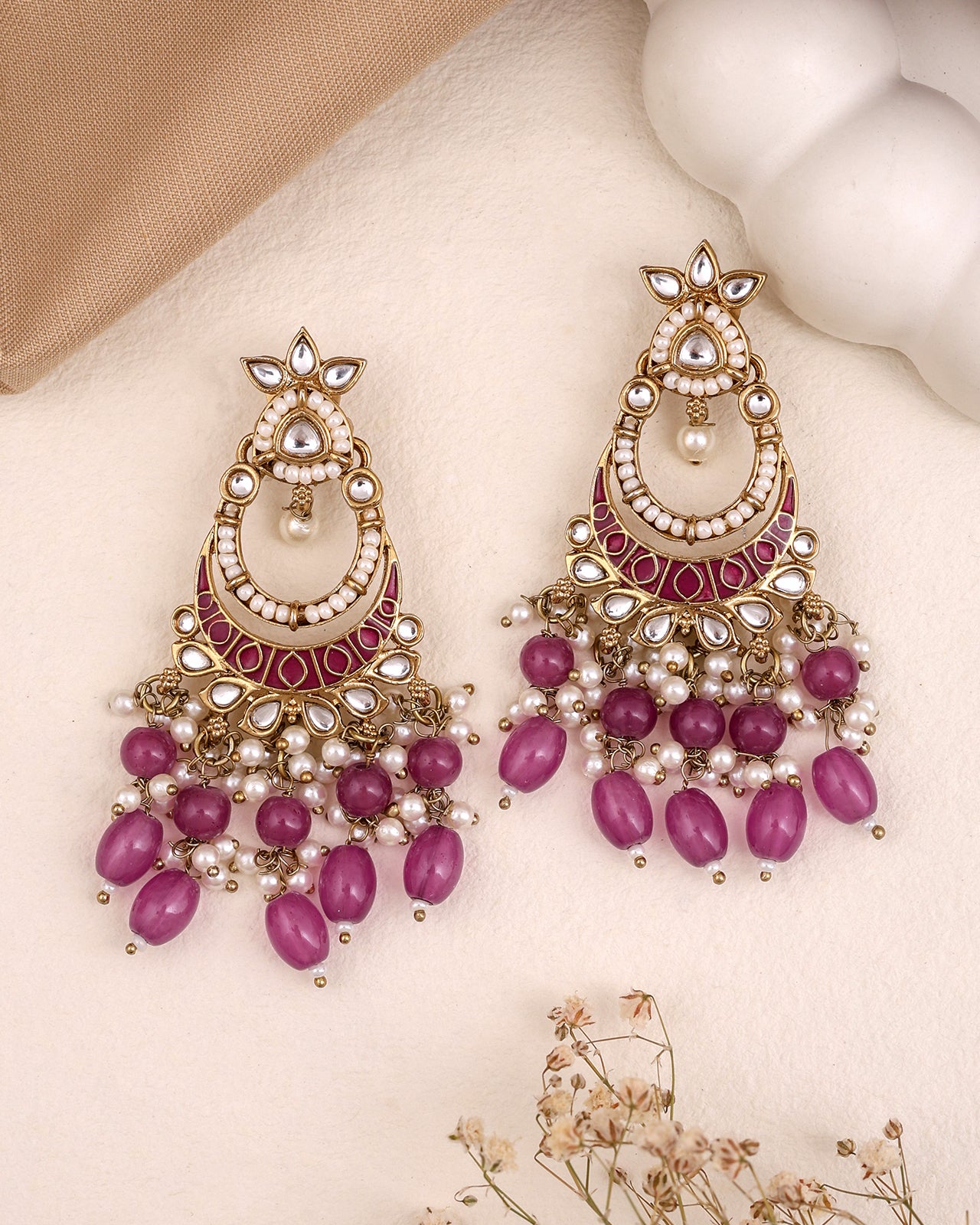 Roshni Kundan Danglers-M