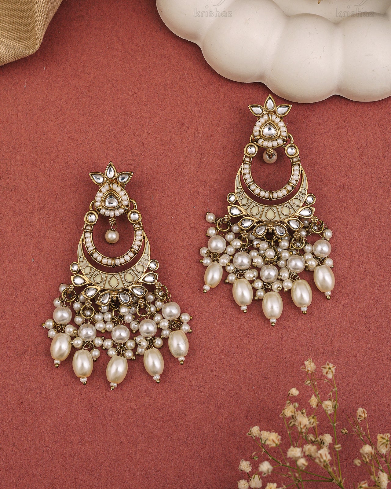 Roshni Kundan Danglers-M