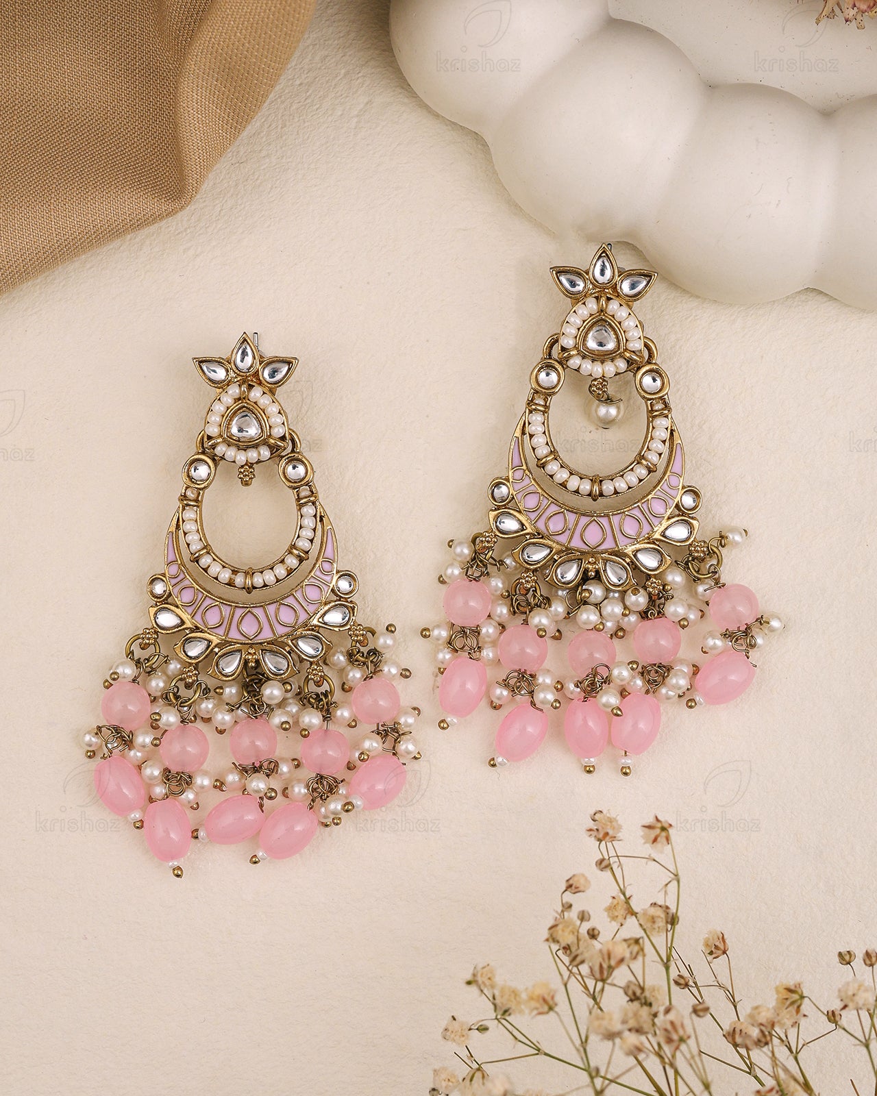 Roshni Kundan Danglers-M