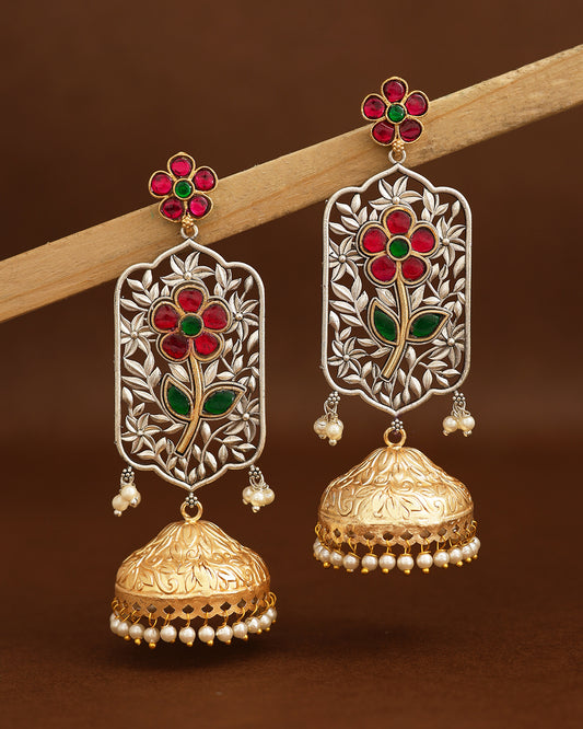 Jharokha Jhumki Earrings