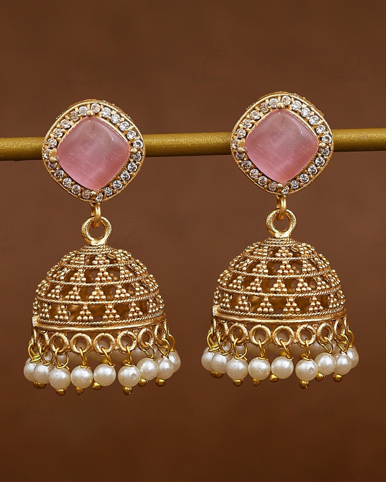 Glory Gold Jhumki Earrings