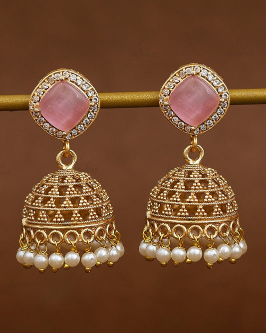 Glory Gold Jhumki Earrings