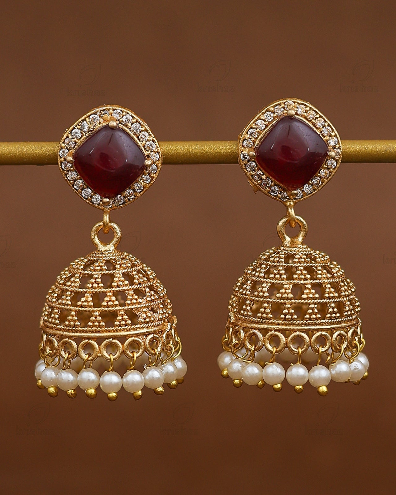 Glory Gold Jhumki Earrings