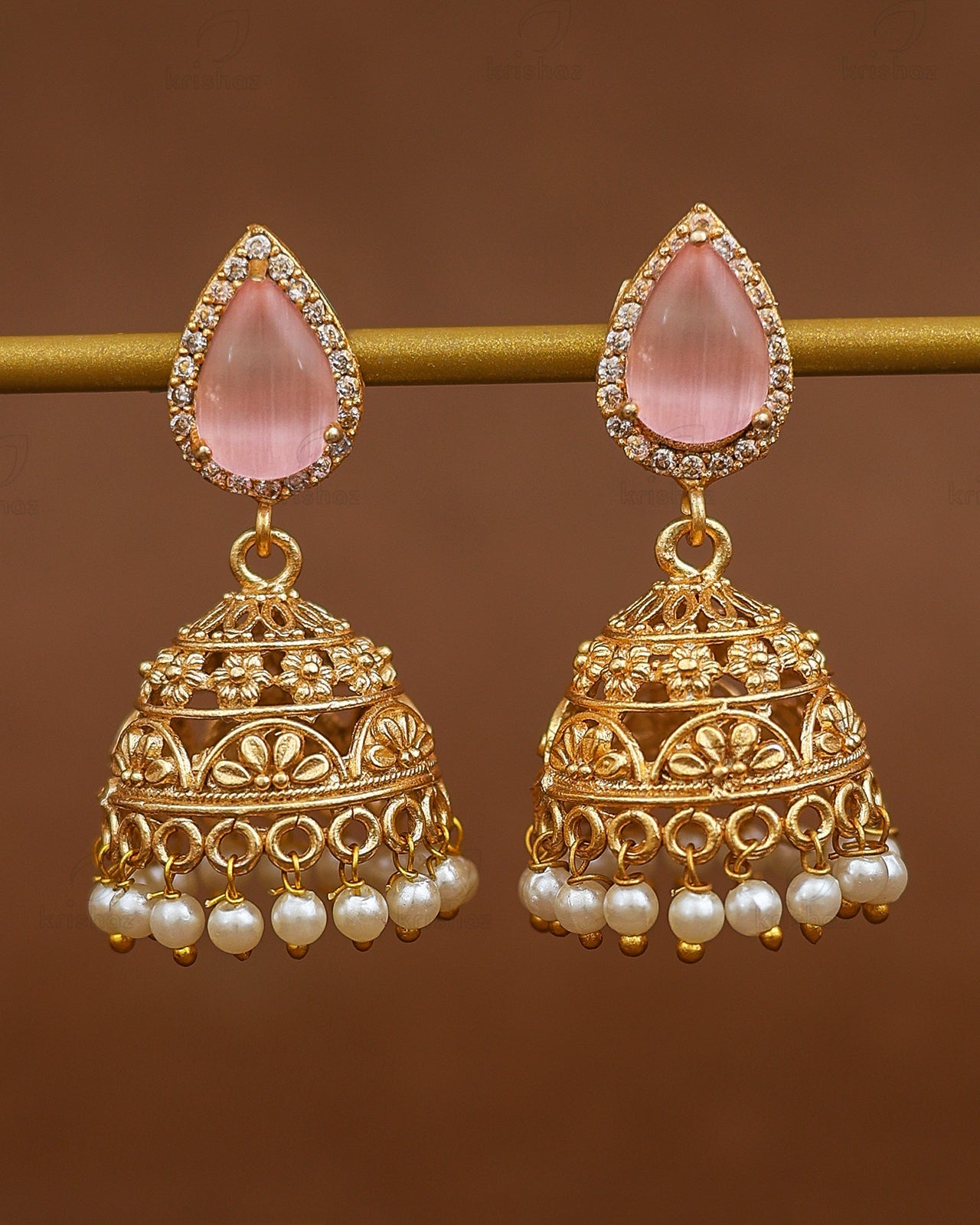 Nora Gold Jhumki Earrings