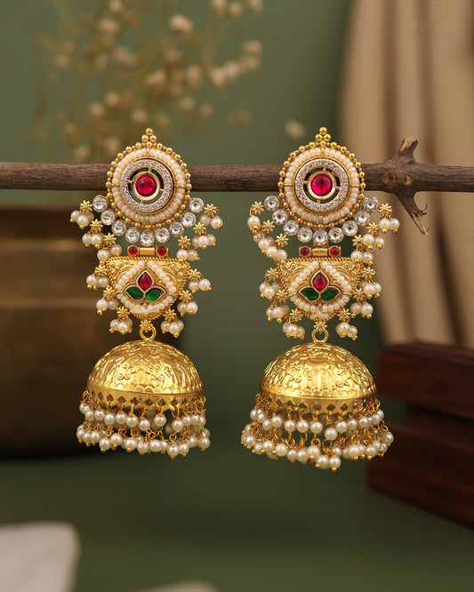Samantha Premium Gold Jhumki