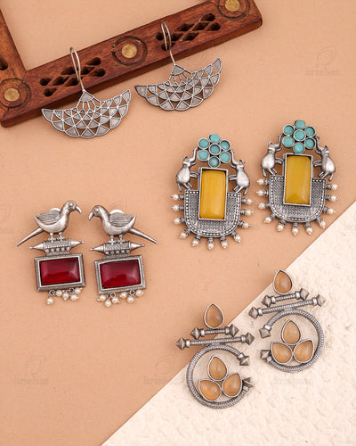 Gagan Combo Earring Set - wxo