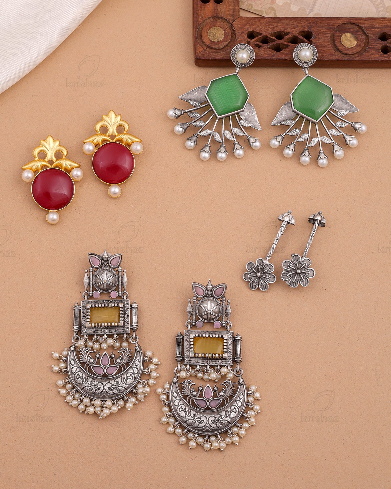 Rimpi Combo Earring Set - wxo