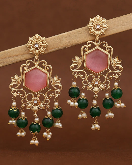 Nikhat Premium Gold Danglers