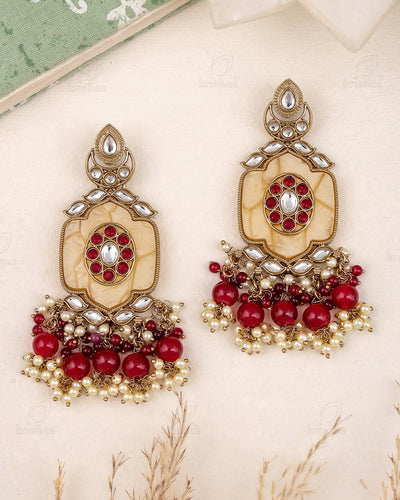 Ravya Kundan Danglers-M