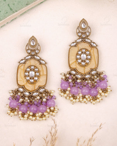 Ravya Kundan Danglers-M