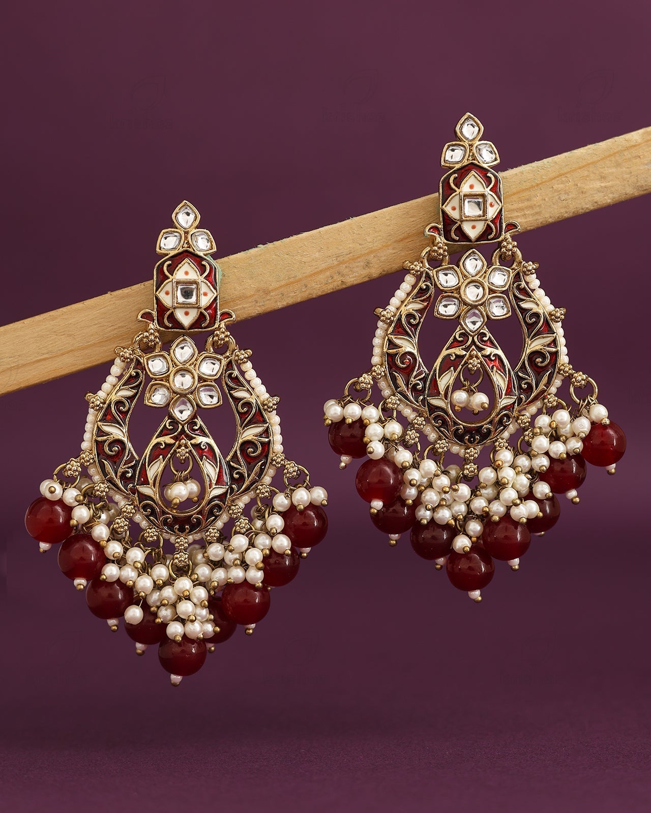 Sheetal Kundan Danglers-M