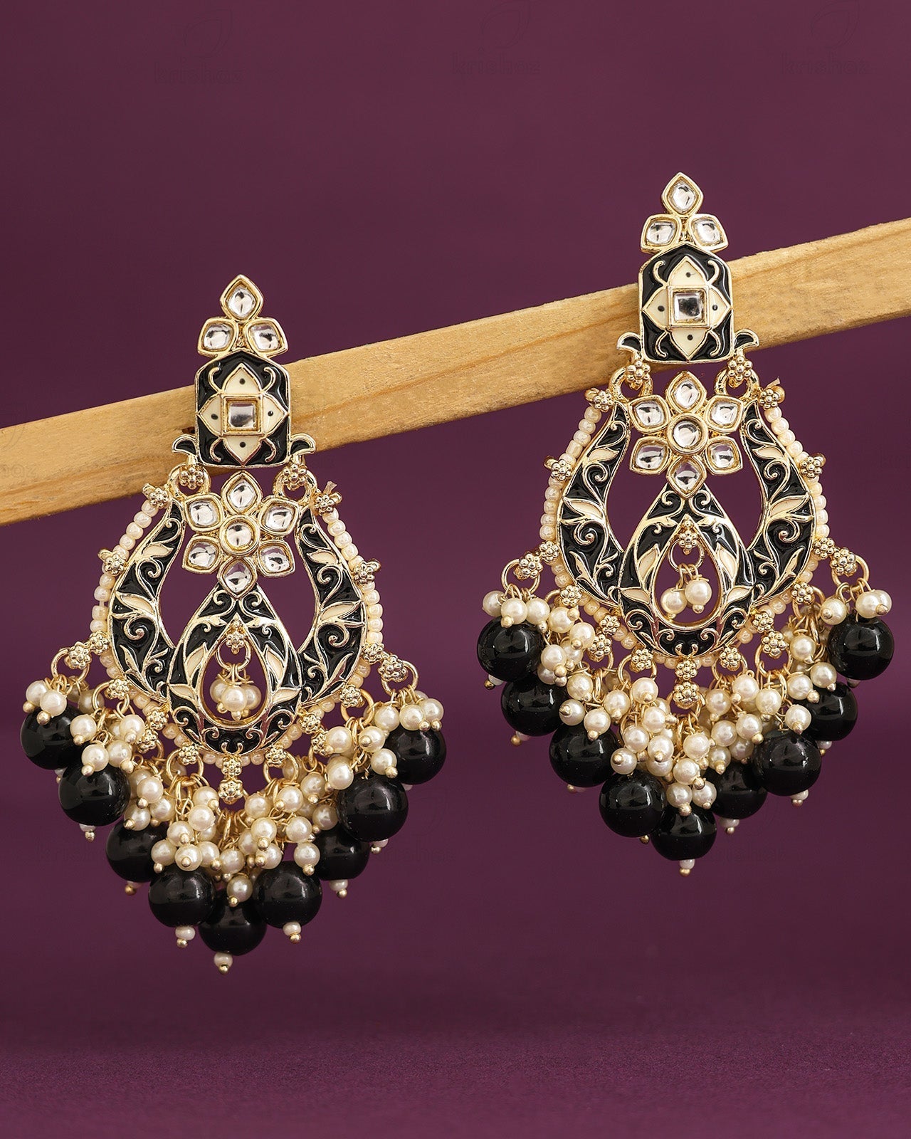 Sheetal Kundan Danglers-M