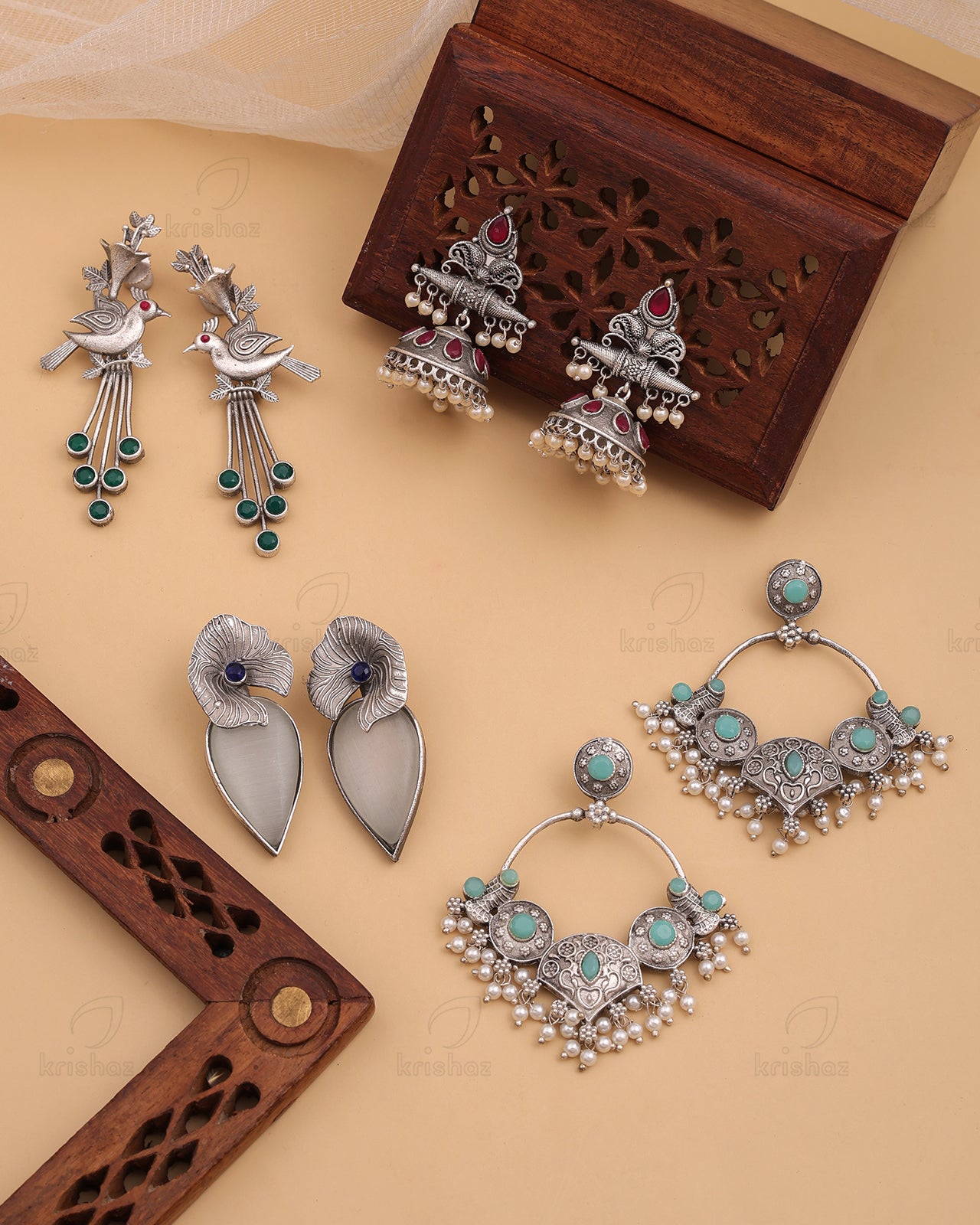 Bhanu Combo Earring Set - wxo