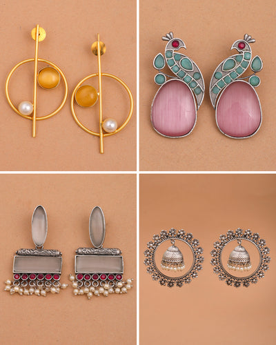 Keshav Combo Earring Set - wxo