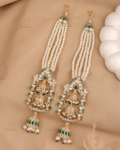 Shrutika Kundan Dangler With Earchain -M