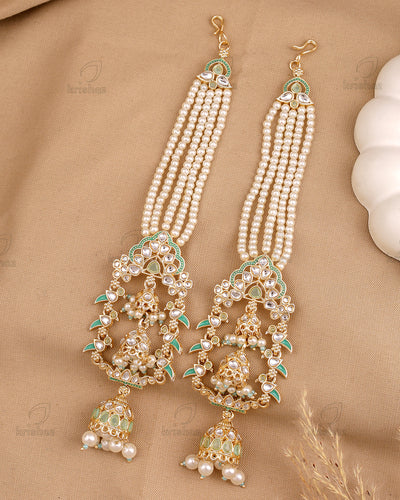 Shrutika Kundan Dangler With Earchain -M