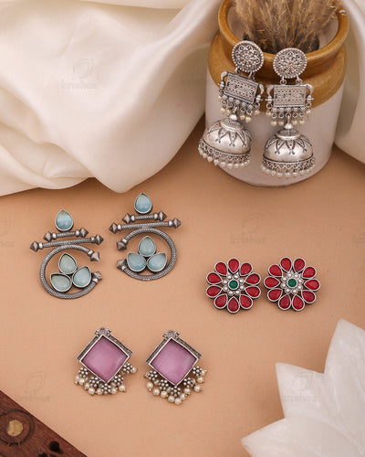 Ritvik Combo Earring Set - wxo