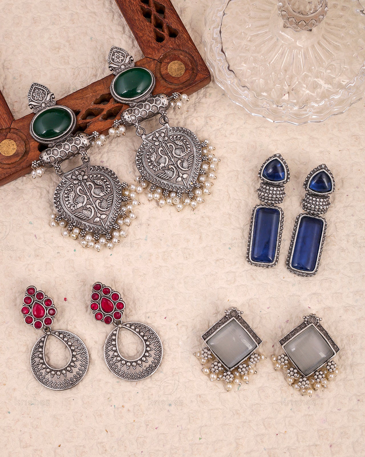 Nandika Combo Earring Set - wxo