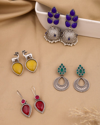 Irshad Combo Earring Set - wxo