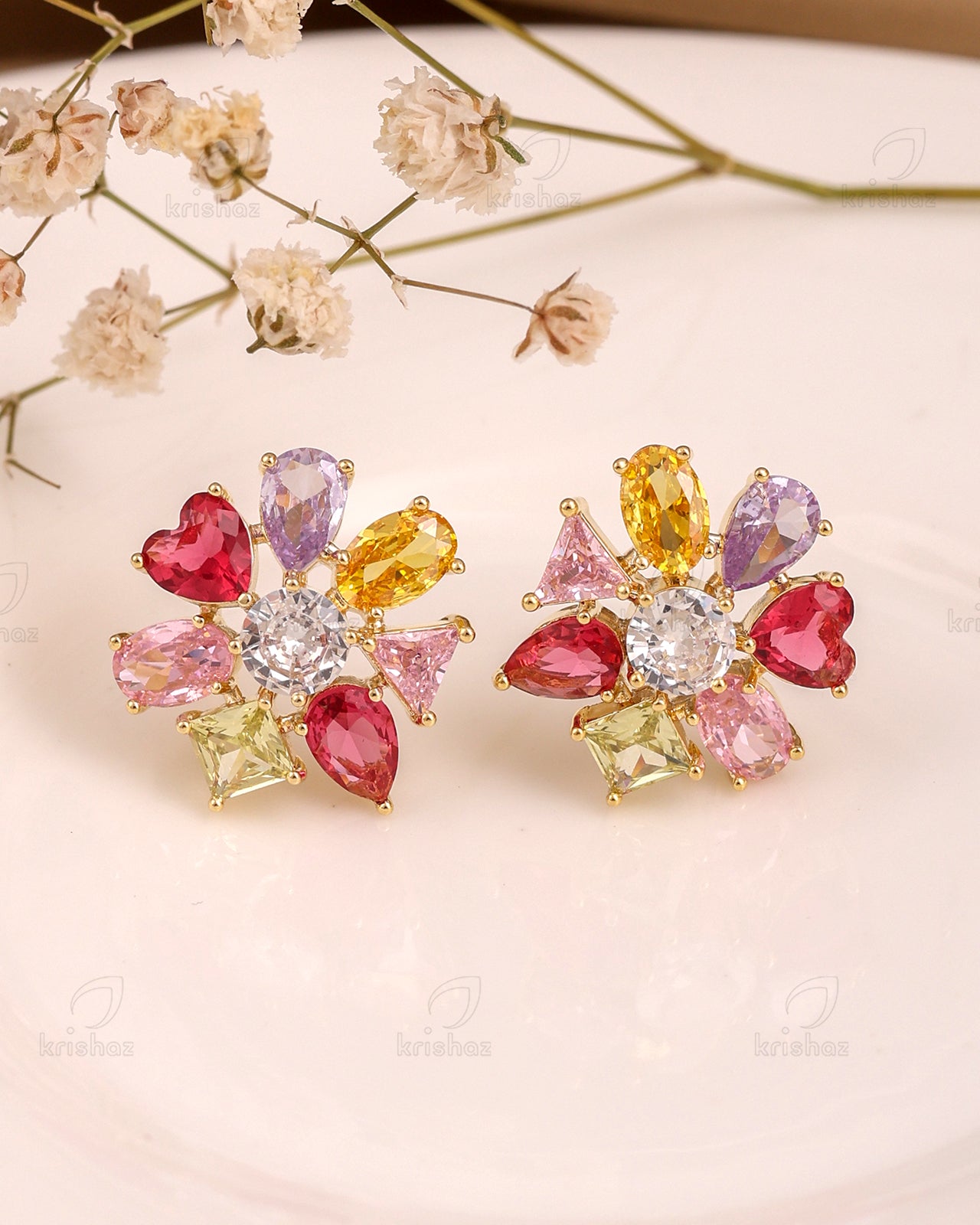 Crystal Fashionable Studs