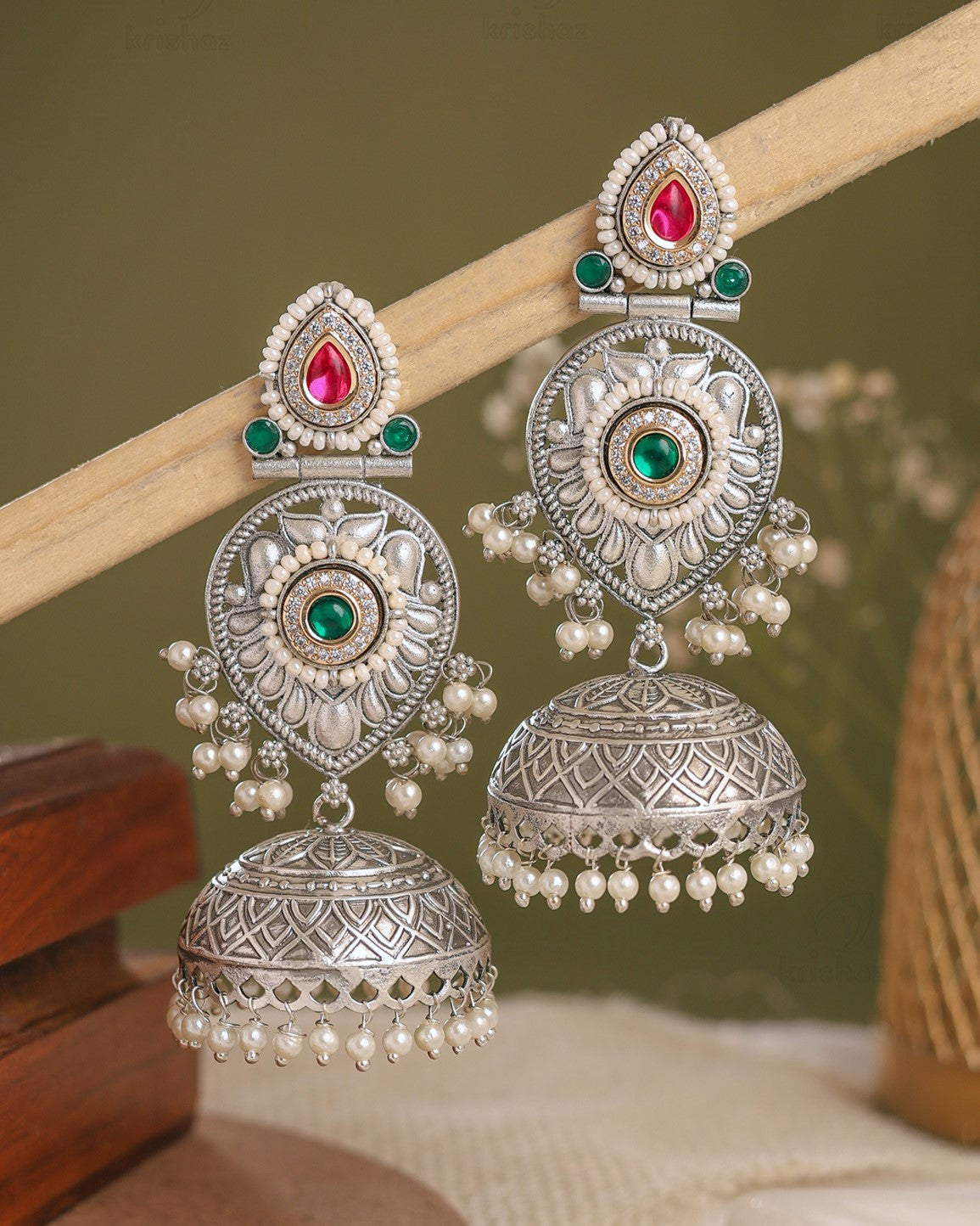 Anushree Premium Jhumki Earrings