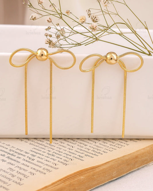 Julia Bow Fashionable Dangler Earrings