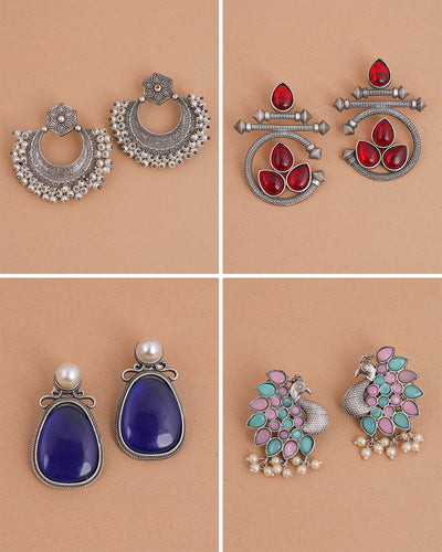 Divij Combo Earring Set