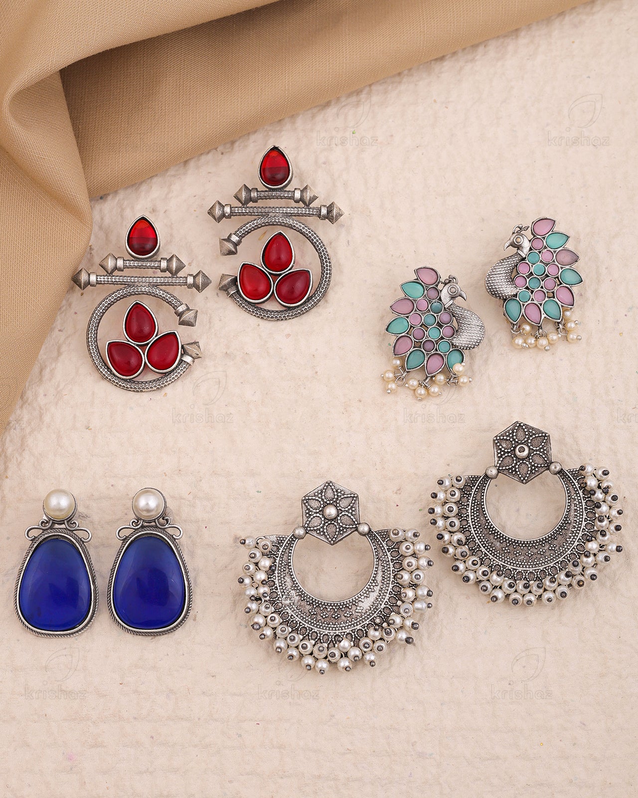 Divij Combo Earring Set