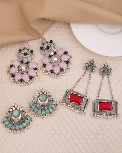 Akshita Combo Earring Set